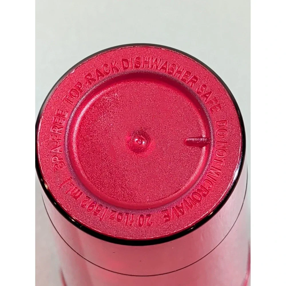 All Sux Red Translucent 20oz Tumbler Cold Cup with Lid and Straw Gothic Font